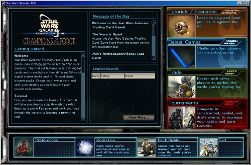 画像ギャラリー No.001のサムネイル画像 / SWGのトレーディングカードゲーム，「Champions of the Force」のサービスがスタート