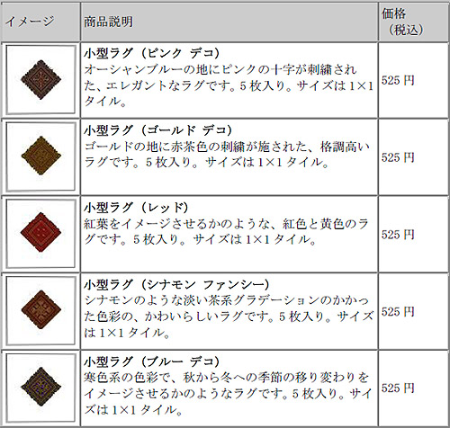 画像ギャラリー No.001のサムネイル画像 / 「ウルティマ オンライン」，秋を彩る新色ラグ5種類の発売を開始