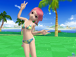 画像ギャラリー No.004のサムネイル画像 / 「スカッとゴルフ パンヤ」，6キャラクター分の2014年新作水着が本日実装。マジックボックスでカラーの変更も可能