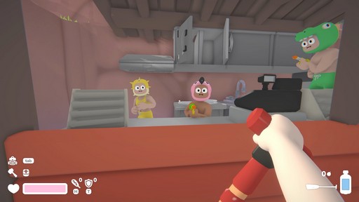 画像ギャラリー No.004のサムネイル画像 / 宇宙ウォーターパークをイカダで下る協力FPS「Lazy River」試遊レポート。水鉄砲や浮棒でゾンビを倒し，“流れる拠点”を守りながらプールからの脱出を目指せ