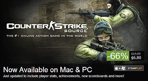 画像ギャラリー No.001のサムネイル画像 / 「Counter-Strike: Source」のMac版リリース。PC版と一緒に記念セール＆大幅アップデート