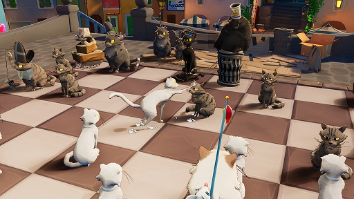 画像ギャラリー No.005のサムネイル画像 / かわいいモフモフネコたちを駒としたチェスゲーム「Cat Chess」，配信開始。相手のターンを待つ間にネコと遊べる