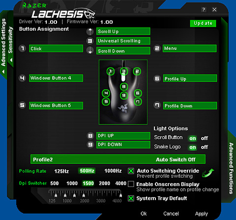 画像ギャラリー No.010のサムネイル画像 / 3Gレーザーセンサー搭載，「Razer Lachesis」ファーストインプレッション