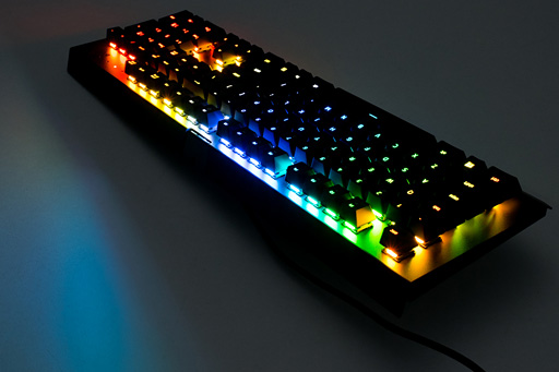 画像ギャラリー No.017のサムネイル画像 / 「Razer BlackWidow X Chroma」英語配列モデルを試す。「X」付きのBlackWidowは，従来モデルと何が違うのか