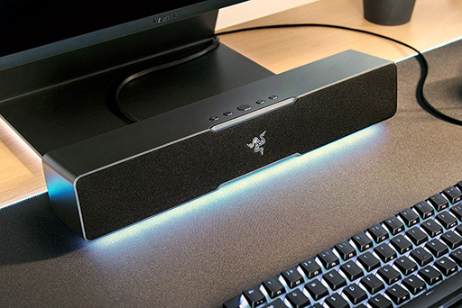 画像ギャラリー No.005のサムネイル画像 / Razer，幅40cmの光るサウンドバー「Leviathan V2 X」を発表。サブウーファーを省略したコンパクトモデル