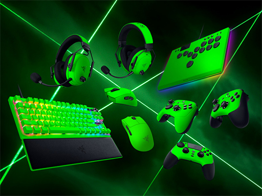 画像ギャラリー No.003のサムネイル画像 / eスポーツ向けを謳うRazer製周辺機器のカラバリに鮮やかな緑色の「Esports Green」を追加