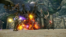 画像ギャラリー No.008のサムネイル画像 / ［G-Star 2012］WeMadeの新作「ICARUS」は上空を舞うドラゴンから別のドラゴンに飛び移って空中での捕獲が可能。その様子をムービーで確認しよう