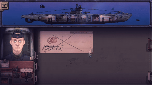 画像ギャラリー No.008のサムネイル画像 / 潜水艦で暗号を解読し，軍事通信を検閲しながら，体制が許容する“真実”を選別していく。「Papers, Please」に着想を得たスリラーADV「偽りの残響」，最新トレイラーを公開