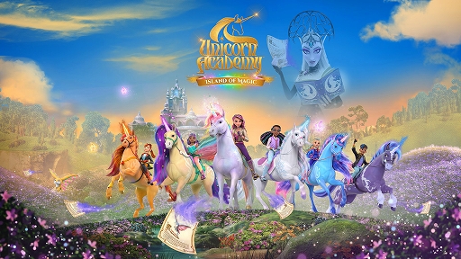 画像ギャラリー No.002のサムネイル画像 / ドイツのAesir Interactiveが新ロゴを発表。Netflixの人気アニメを原作とする新作「ユニコーン・アカデミー：魔法の島」を公開