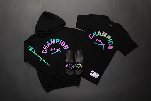画像ギャラリー No.001のサムネイル画像 / HyperX，アパレルブランド「Champion」とコラボしたTシャツやパーカーなどを発表
