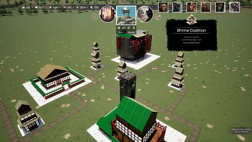 画像ギャラリー No.003のサムネイル画像 / 戦国×サイバーパンクの都市建設シム「Daimyō of Kensai」，早期アクセス版を8月18日にSteamで配信