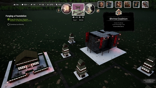 画像ギャラリー No.004のサムネイル画像 / 戦国×サイバーパンクの都市建設シム「Daimyō of Kensai」，早期アクセス版を8月18日にSteamで配信