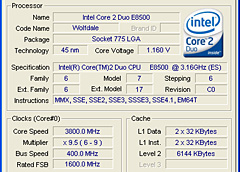 画像ギャラリー No.005のサムネイル画像 / L2 6MBの実力は？“Wolfdale”「Core 2 Duo E8500/3.16GHz」レビュー掲載