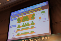 画像ギャラリー No.005のサムネイル画像 / 100Mbps超えの通信速度を無線で実現へ。UQ，「WiMAX 2」のフィールドテストを公開