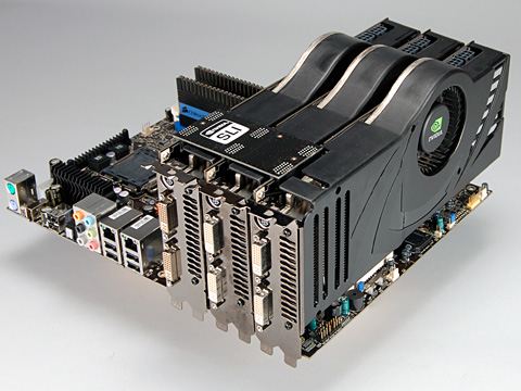 画像ギャラリー No.002のサムネイル画像 / 3枚のGeForceで性能向上を図る「3-way SLI」，パフォーマンス緊急速報