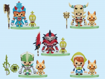 画像ギャラリー No.002のサムネイル画像 / 「モンスターハンター」組立式フィギュア＆ヘッドキーホルダー登場