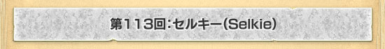 第113回：セルキー（Selkie）