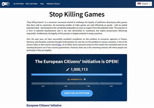 画像ギャラリー No.002のサムネイル画像 / Access Accepted第831回：「Stop Killing Games」運動でゲーム産業はどう変わる？