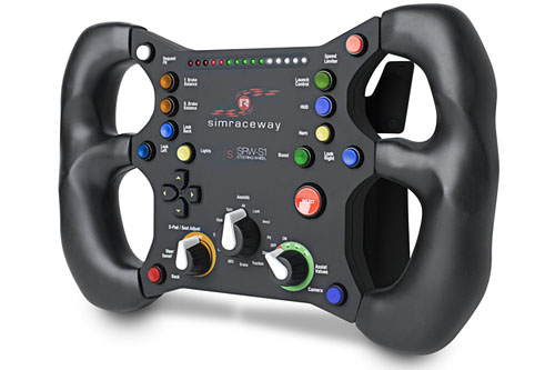 画像ギャラリー No.002のサムネイル画像 / SteelSeries,台座もペダルもないPC用ステアリングコントローラを発売。オンラインレースゲーム「Simraceway」とコラボ