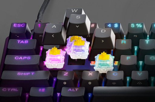 画像ギャラリー No.005のサムネイル画像 / SteelSeries，光学式キースイッチ採用の小型キーボード「Apex 9」シリーズを発表。国内発売も予定