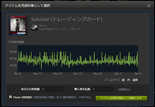 画像ギャラリー No.010のサムネイル画像 / あなたのSteamインベントリに資産が眠っていませんか？　いつの間にか溜まっていたトレーディングカードを売ってみた話