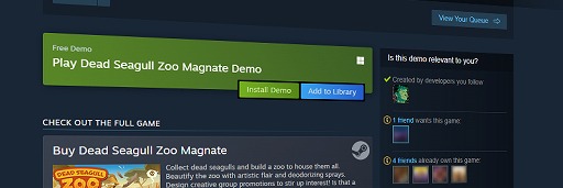 画像ギャラリー No.003のサムネイル画像 / 「Steam」，体験版機能の大型アップデートを実施。体験版専用のストアページやライブラリ登録機能が追加