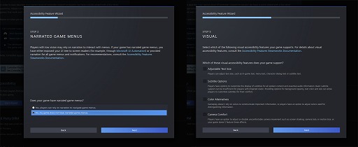 画像ギャラリー No.003のサムネイル画像 / 「Steam」，アクセシビリティサポート情報をストアページに表示する新機能を実装予定。開発者の対応期間を設けたあと導入へ