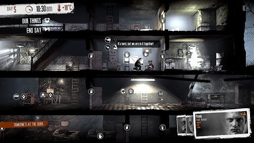 画像ギャラリー No.008のサムネイル画像 / インディーズゲームの小部屋：Room＃357「This War of Mine」