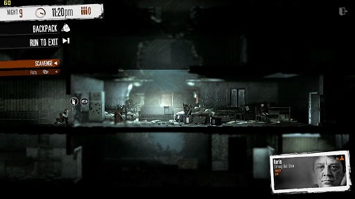 画像ギャラリー No.009のサムネイル画像 / インディーズゲームの小部屋：Room＃357「This War of Mine」