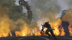 画像ギャラリー No.006のサムネイル画像 / ［GC 2008＃21］「Bionic Commando」がプレイアブル出展。さらに対戦大会も実施されるという大盤振る舞いだ