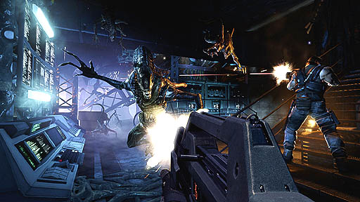 画像ギャラリー No.002のサムネイル画像 / 海外で発売された，エイリアンもの最新作「Aliens: Colonial Marines」のローンチトレイラー公開
