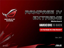 画像ギャラリー No.002のサムネイル画像 / 「Sandy Bridge-E」はまもなく登場？ ゲーマー向けX79マザーボード「Rampage IV Extreme」を写真で見る