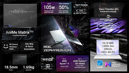 画像ギャラリー No.011のサムネイル画像 / ASUSがゲーマー向けノートPC計12製品を一挙に発表。第12世代CoreやRyzen 6000シリーズを搭載