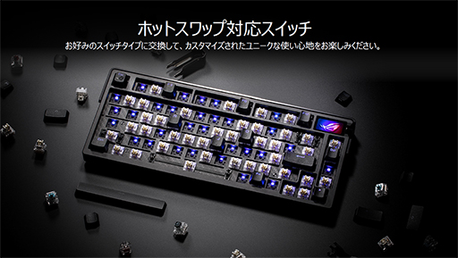 画像ギャラリー No.005のサムネイル画像 / Rapid Trigger対応の65％キーボードやカーボン採用の軽量マウスなど，ASUSが今後発売予定の製品を公開