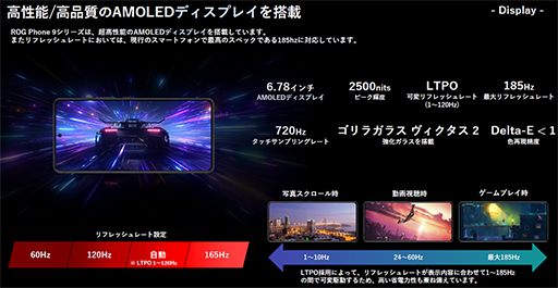 画像ギャラリー No.003のサムネイル画像 / AI機能を強化したゲーマー向けスマホ「ROG Phone 9」が国内発売