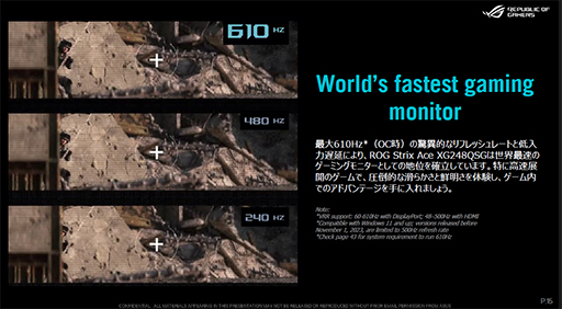 画像ギャラリー No.003のサムネイル画像 / ゲーマー向け新型有機ELディスプレイやRTX 5080搭載小型PC，初音ミクコラボPCパーツなどASUSが今後発売予定の製品を披露