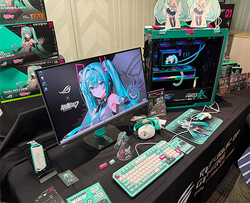 画像ギャラリー No.014のサムネイル画像 / ゲーマー向け新型有機ELディスプレイやRTX 5080搭載小型PC，初音ミクコラボPCパーツなどASUSが今後発売予定の製品を披露