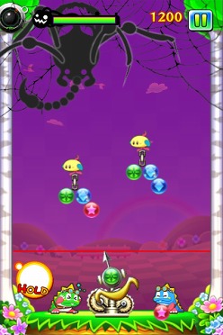画像ギャラリー No.011のサムネイル画像 / タイトー，iPhone用アクションパズル「ニューパズルボブル」を本日リリース。狙った場所にバブルを落とせる“ジャンプショット”を使いこなそう