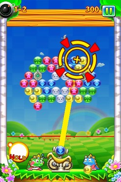 画像ギャラリー No.012のサムネイル画像 / タイトー，iPhone用アクションパズル「ニューパズルボブル」を本日リリース。狙った場所にバブルを落とせる“ジャンプショット”を使いこなそう