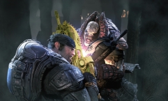 画像ギャラリー No.001のサムネイル画像 / 「Gears of War 2」の最新スクリーンショット40点＆限定版同梱の“金色のランサー アサルトライフル”の画像を掲載