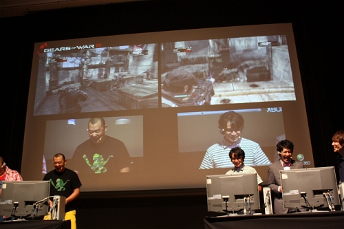 画像ギャラリー No.013のサムネイル画像 / 人気お笑い芸人6人が激突！「Gears of War 2」発売記念イベントの模様をレポート
