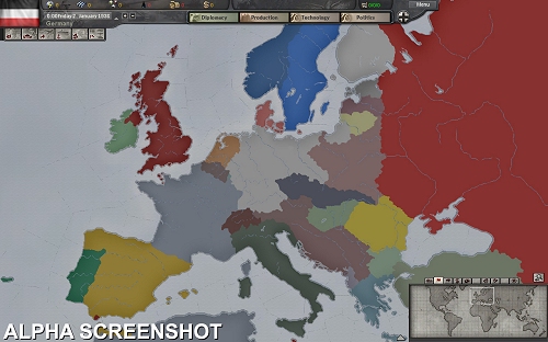 画像ギャラリー No.001のサムネイル画像 / 「Hearts of Iron III」，スクリーンショット第一弾の5点が公開
