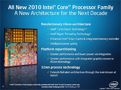画像ギャラリー No.003のサムネイル画像 / Intel，グラフィックス機能を統合した新型CPU「Core i7/i5/i3」正式発表