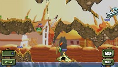 画像ギャラリー No.006のサムネイル画像 / 連載「PCゲームを持ち出そう！」。第59回はPSP用対戦アクション「Worms: Open Warfare 2」を紹介