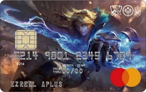 画像ギャラリー No.001のサムネイル画像 / 「LoL」エズリアルデザインのクレジットカードが登場