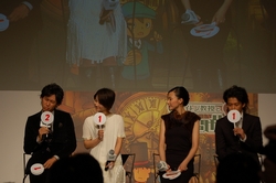画像ギャラリー No.010のサムネイル画像 / いよいよ明日発売！　大泉洋さんや堀北真希さんらが駆けつけたNDS「レイトン教授と最後の時間旅行」発売記念イベント。アニメ映画は2010年お正月に公開