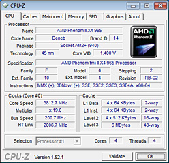 画像ギャラリー No.005のサムネイル画像 / AMD歴代最高クロックに到達した「Phenom II X4 965 Black Edition/3.4GHz」レビュー掲載