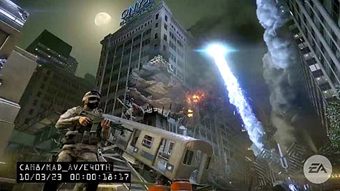 画像ギャラリー No.001のサムネイル画像 / E3で公開されたデモプレイを加工した，「Crysis 2」の最新ムービー公開。新型ナノスーツの威力をチェックしよう