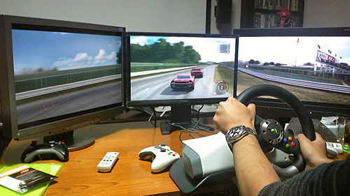 画像ギャラリー No.014のサムネイル画像 / 【西川善司】Windows 7発売記念ホームパーティで，「Forza 3」を多画面プレイした話