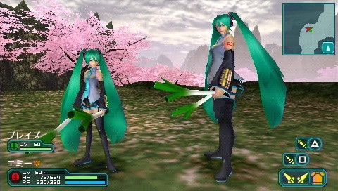 画像ギャラリー No.001のサムネイル画像 / 「ファンタシースターポータブル2」公式サイトにて，初音ミクとのコラボアイテムパスワードが公開